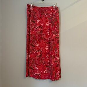 JM Collection Pink Paisley Skirt
